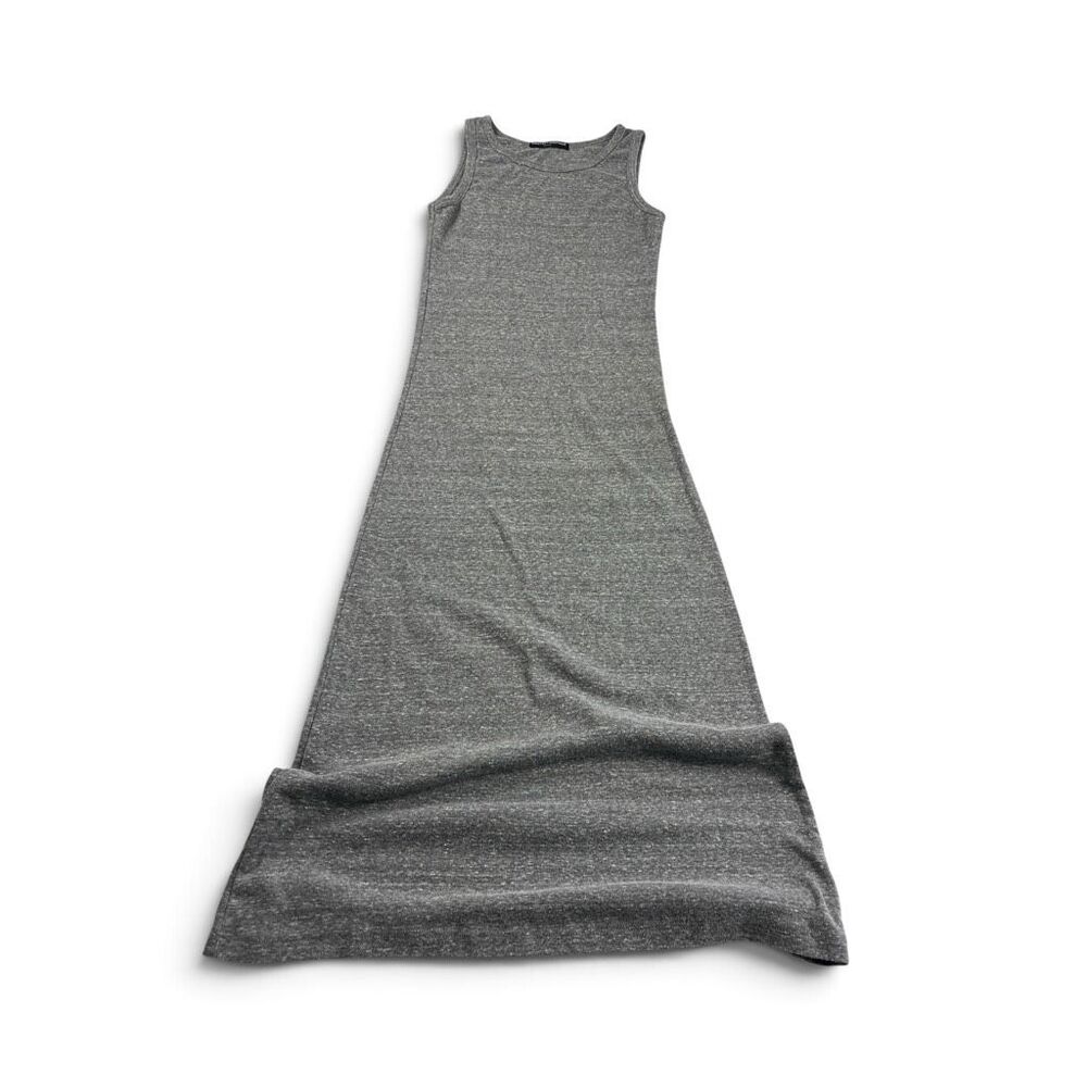 Brandy Melville Tank Maxi Dress Gray Y2K Soft Stretch A-Line Stretch Pullover OS
